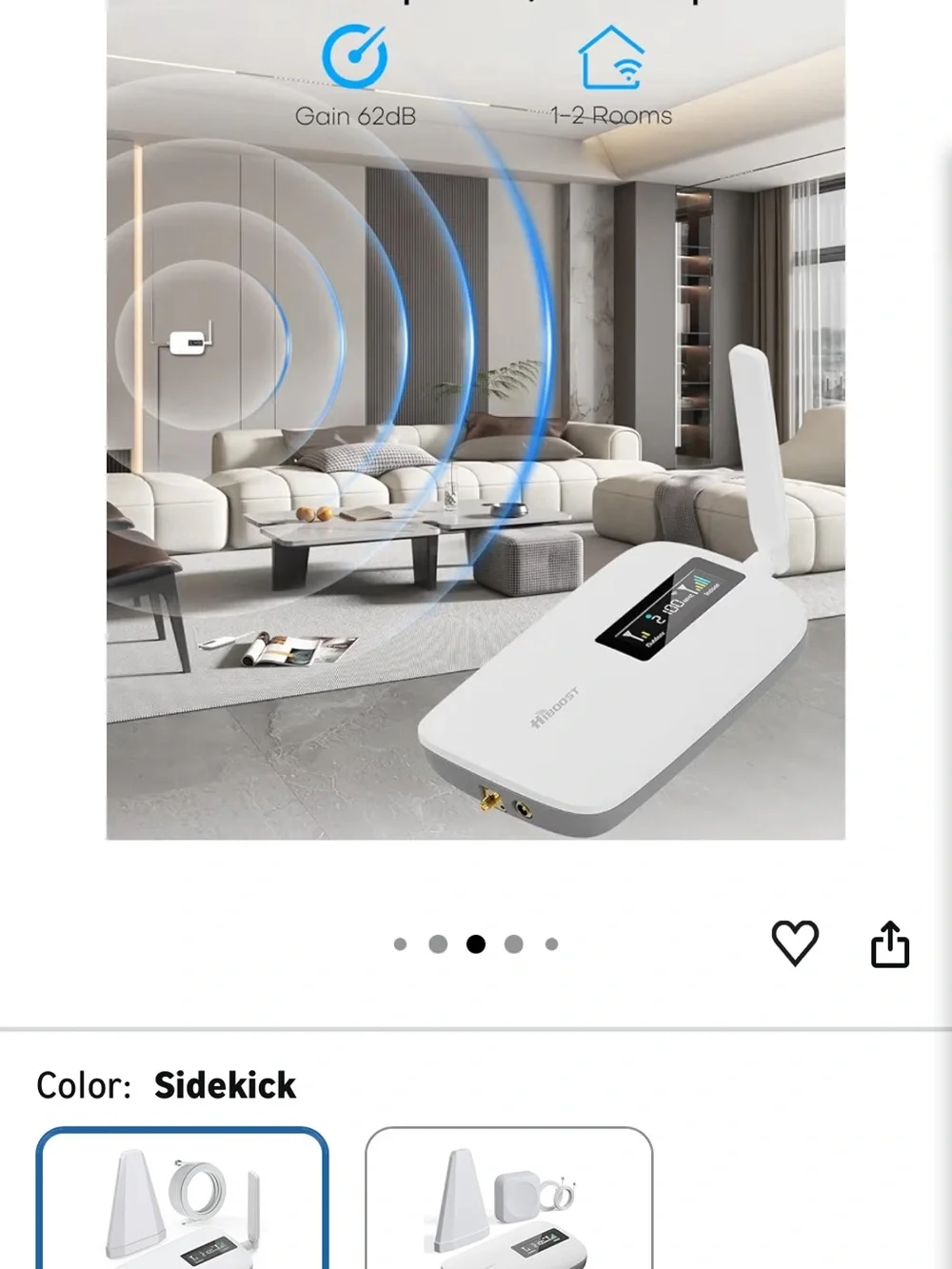 4G/5G Cell Signal Booster Kit - White